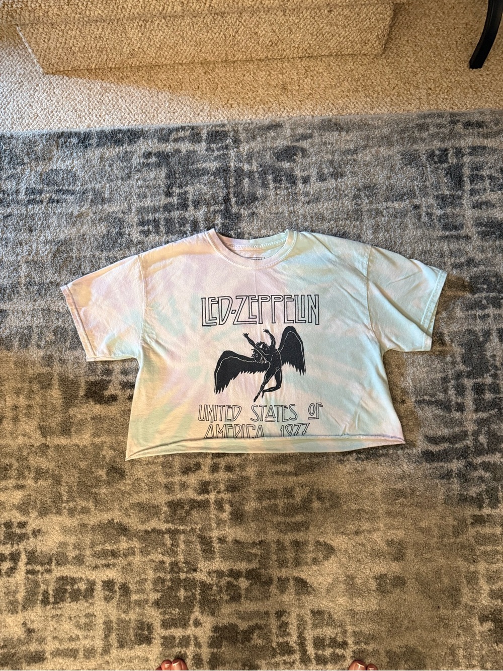 Pastel Tie-Dye Cropped Tee
